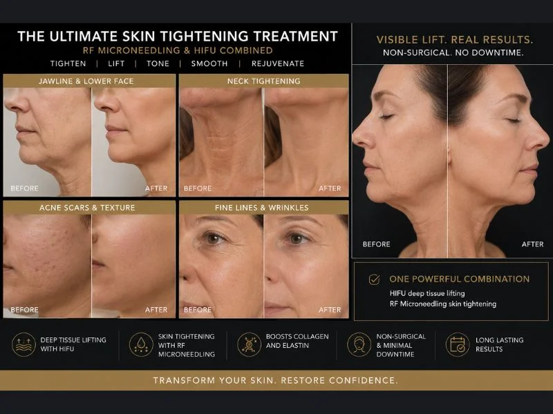 Results of combined treatment for the ultimate skin tightening treatment Selly Oak